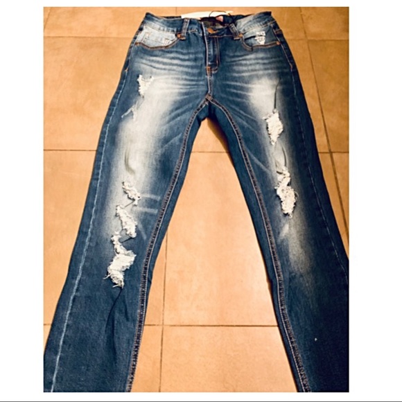 ✨LAST ONE✨Chic Frayed Hem Distressed Jeans - Picture 4 of 7